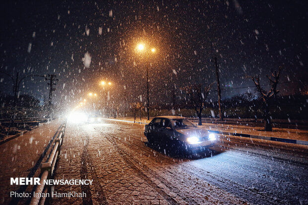 بارش شدید برف در دماوند